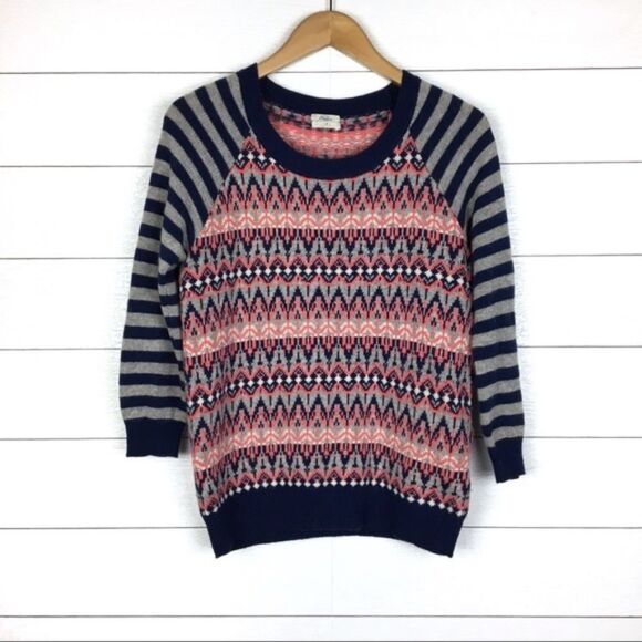 Madewell Wallace Mixed Printed Sweater - Picture 9 of 9